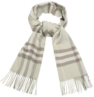 Burberry Classic Cashmere Rectangular Scarf Light Khaki Green Check Pattern 80161231 Burberry Classic Cashmere Rectangular Scarf Light Khaki Green Check Pattern 80161231
