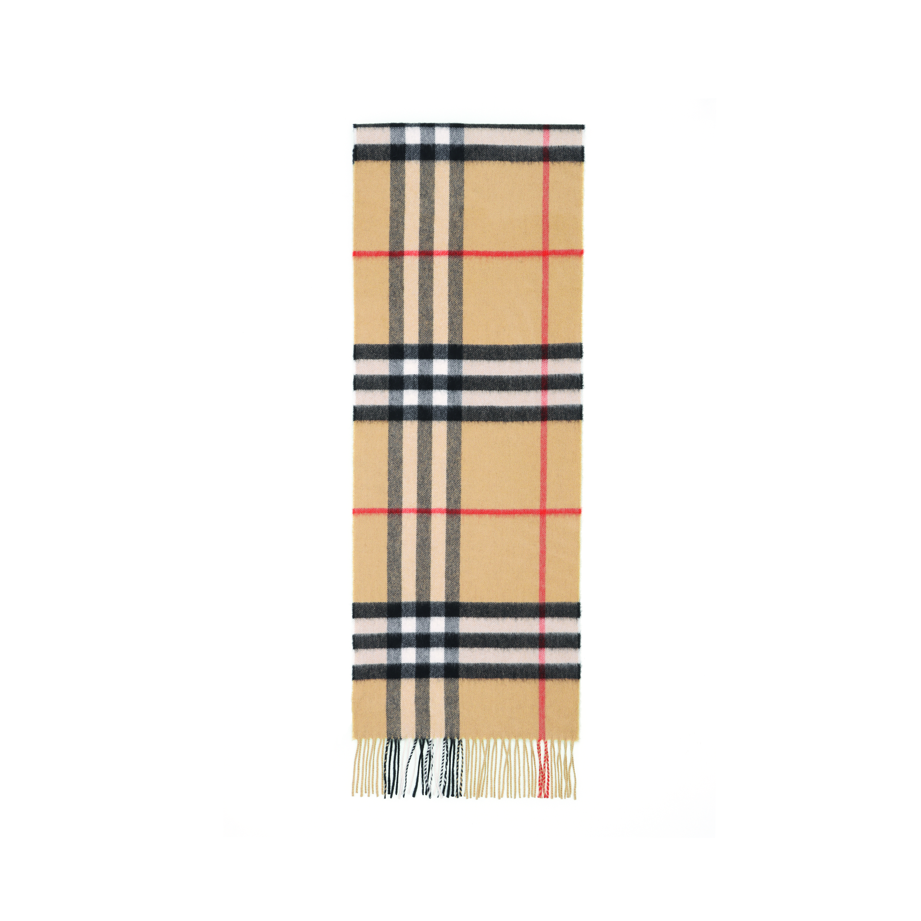 Burberry Classic Cashmere Scarf Unisex Couple Style in Vintage Beige. 80568501 圖 2
