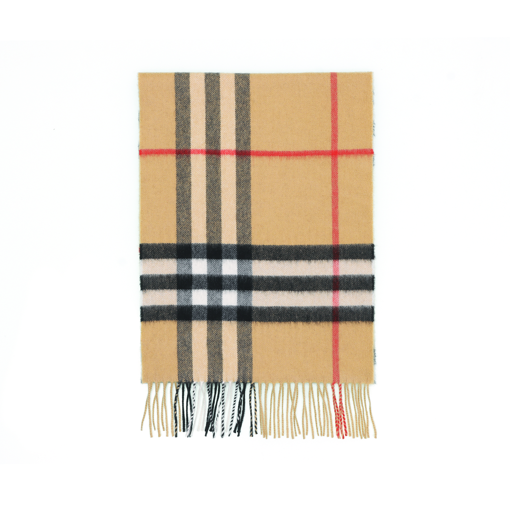 Burberry Classic Cashmere Scarf Unisex Couple Style in Vintage Beige. 80568501 圖 4
