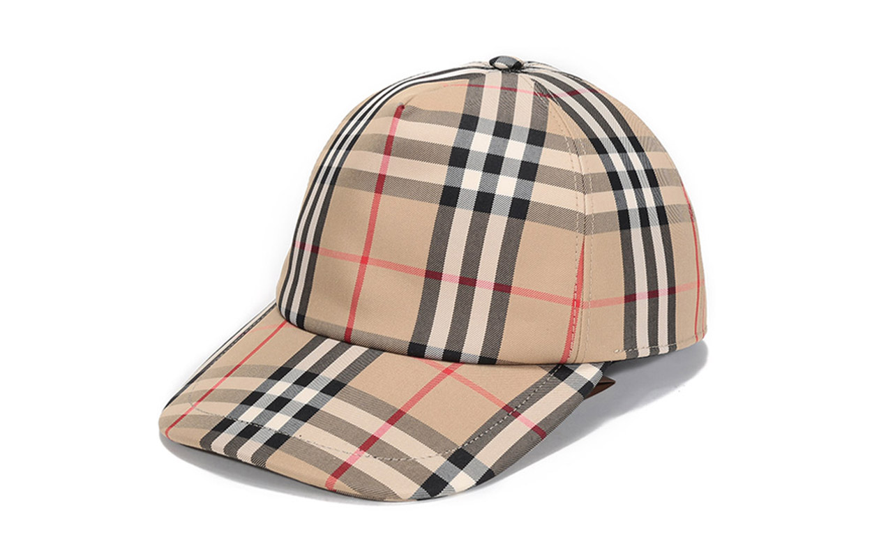 Burberry Classic Check Baseball Cap Unisex 57% Cotton, 43% Polyester 80269291