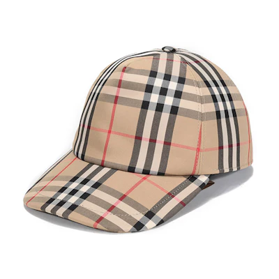 Burberry Classic Check Baseball Cap Unisex 57% Cotton, 43% Polyester 80269291