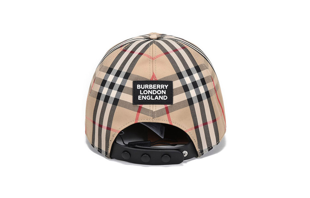 Shop Topi Baseball Burberry Classic Check Unisex 57% Katun, 43% Poliester. 80269291