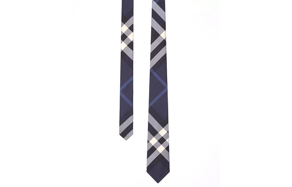 Details for Burberry Classic Check Blue Tie 80138201