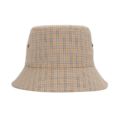 Burberry Classic Check Bucket Hat Beige 80440751