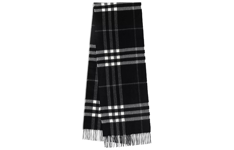 Burberry Classic Check Cashmere Scarf Black 40305001