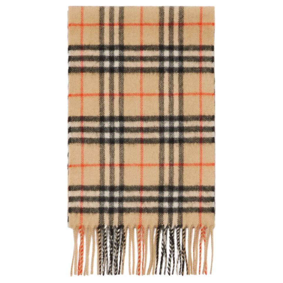 Order Burberry Classic Check Cashmere Scarf Kids Beige 8089369