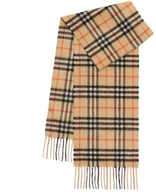 Burberry Classic Check Cashmere Scarf Kids Beige 8089369 Lookbook Burberry Classic Check Cashmere Scarf Kids Beige 8089369
