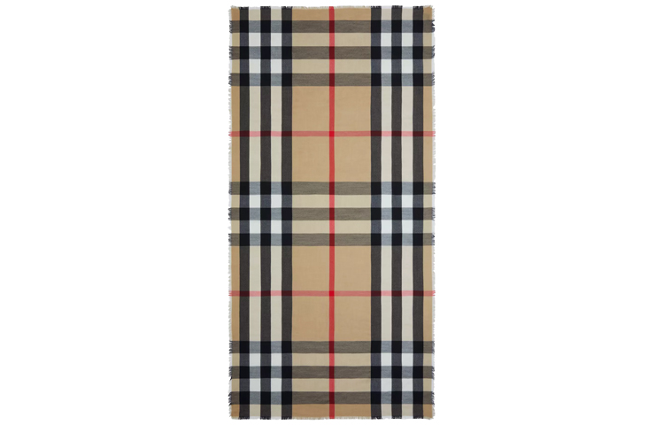 Burberry Classic Check Cashmere Scarf Unisex - Heritage Beige 80245001 圖 3