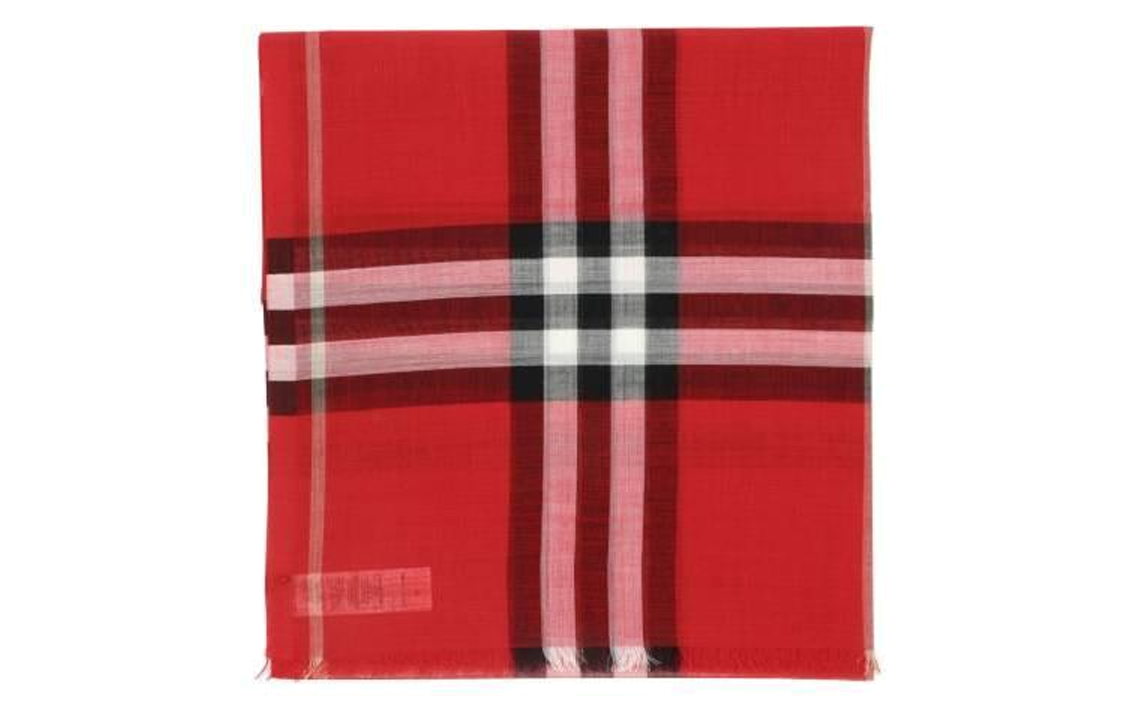 Burberry Classic Check Cashmere Scarf Unisex Red - Couple's Edition 80558591