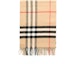 Shop Burberry Classic Check Cashmere Scarf with Tassels Unisex Couple Style 8018173-A7026