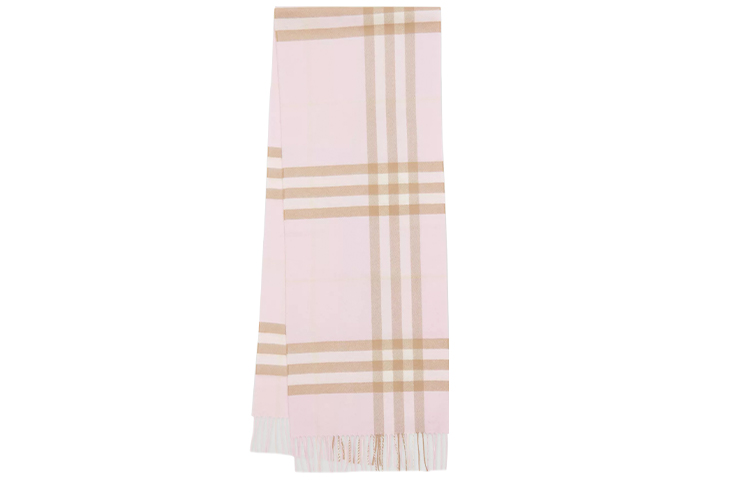 Burberry Classic Check Cashmere Wool Scarf Unisex Couple Style 80163961 圖 2