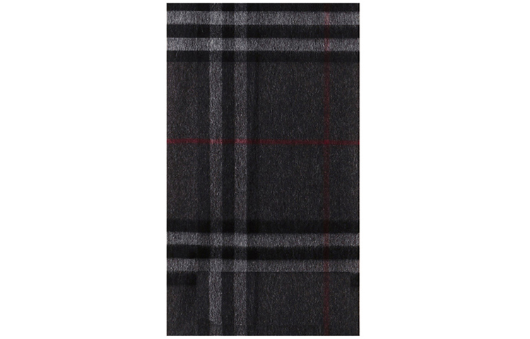 Burberry Classic Check Charcoal Cashmere Scarf Unisex Couples' Edition 39137310260B