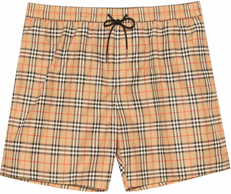 Burberry 經典格紋抽繩聚酯纖維短褲(駝色) 80172951 Buy Burberry 經典格紋抽繩聚酯纖維短褲(駝色) 80172951