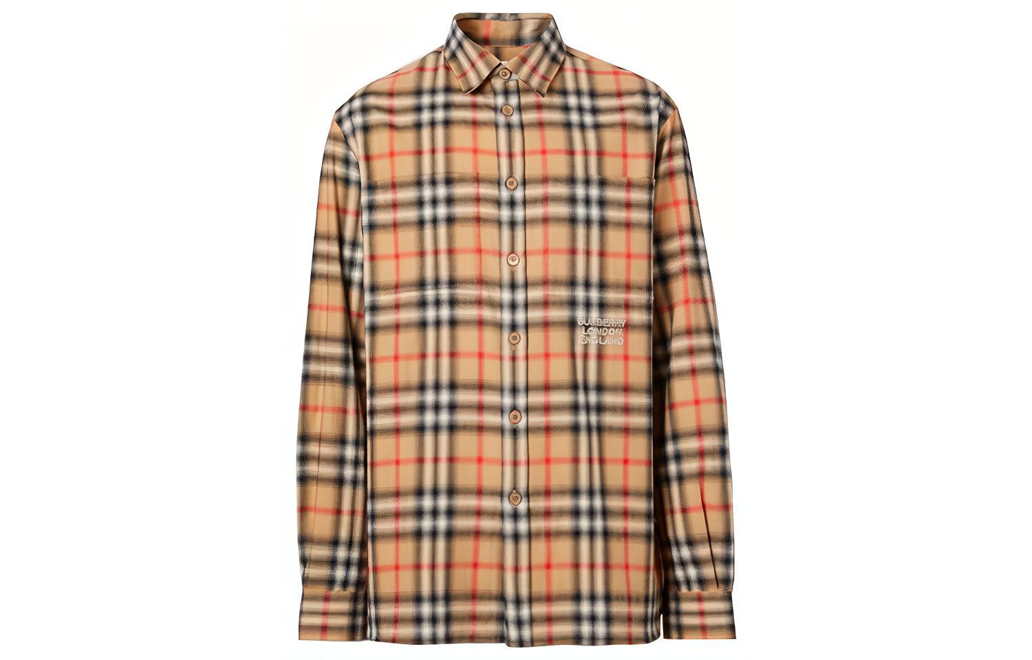 Burberry Classic Check Flannel Shirt in Archive Beige 80367731