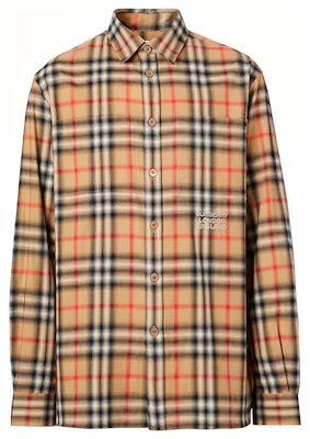 Kemeja Flanel Burberry Classic Check Warna Archive Beige 80367731 Order Kemeja Flanel Burberry Classic Check Warna Archive Beige 80367731
