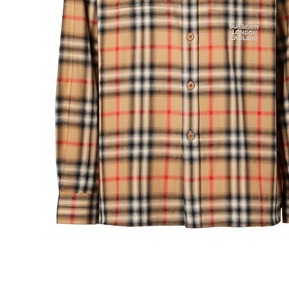 Burberry Classic Check Flannel Shirt in Archive Beige 80367731 圖 7