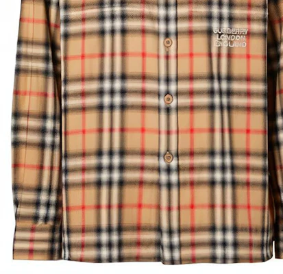 Kemeja Flanel Burberry Classic Check Warna Archive Beige 80367731 Sizing Kemeja Flanel Burberry Classic Check Warna Archive Beige 80367731