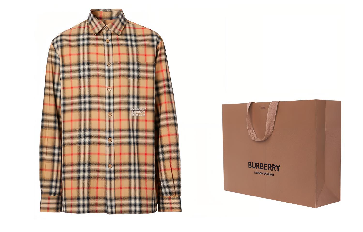 Burberry Classic Check Flannel Shirt in Archive Beige 80367731 圖 9