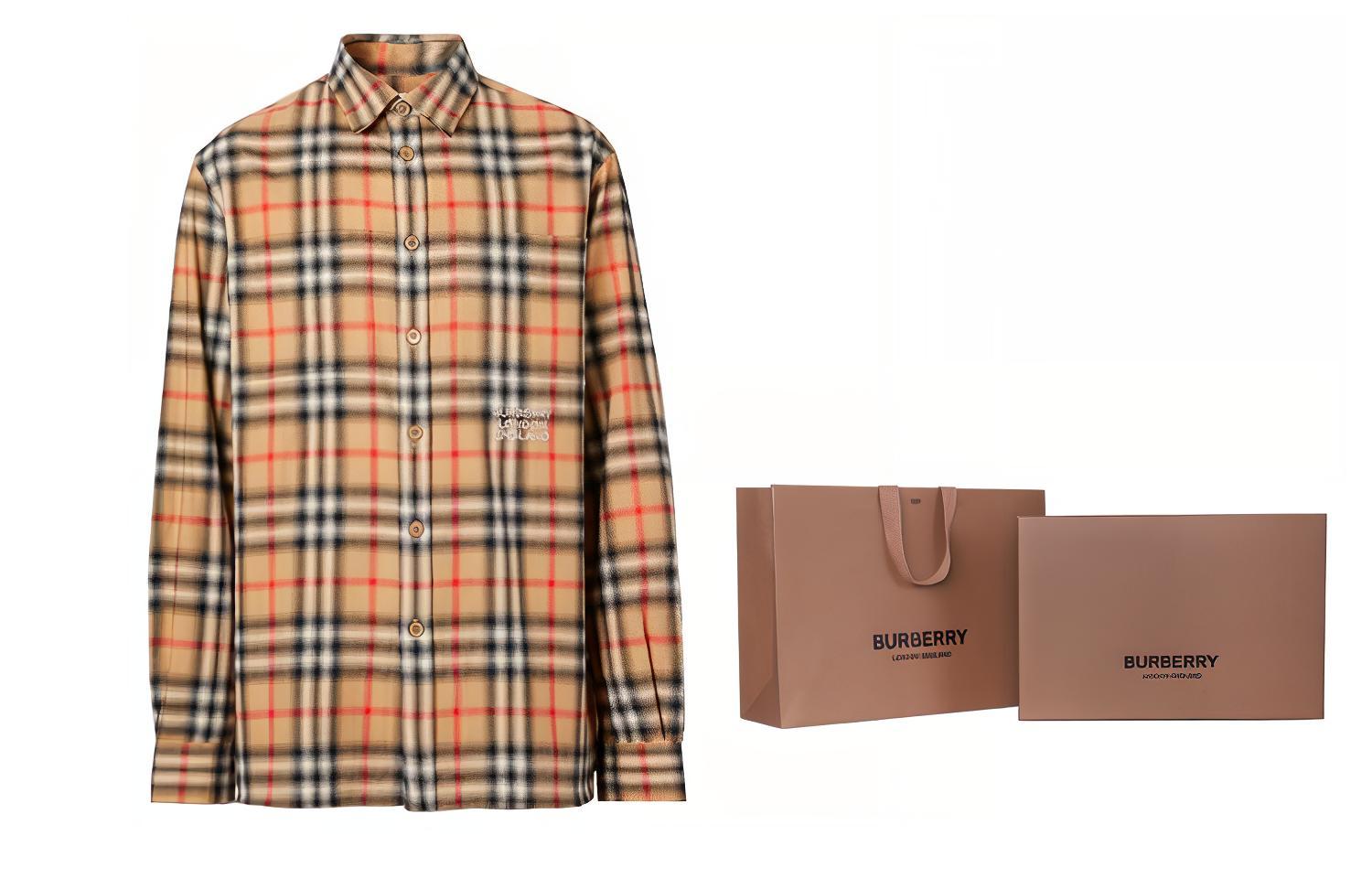 Burberry Classic Check Flannel Shirt in Archive Beige 80367731 圖 10