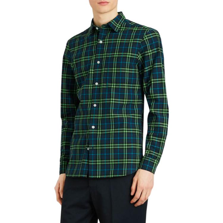 Burberry Classic Check Long Sleeve Shirt Blue Green 80031031 圖 5