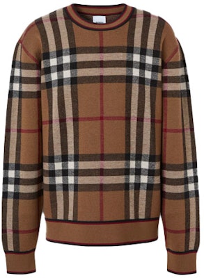 버버리 클래식 체크 메리노 울 스웨터 버치 브라운 80366031 Order 버버리 클래식 체크 메리노 울 스웨터 버치 브라운 80366031
