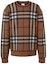 Order 버버리 클래식 체크 메리노 울 스웨터 버치 브라운 80366031