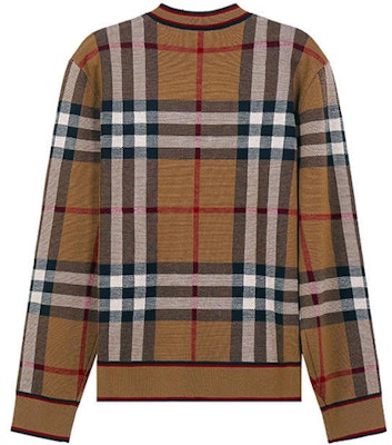버버리 클래식 체크 메리노 울 스웨터 버치 브라운 80366031 Lookbook 버버리 클래식 체크 메리노 울 스웨터 버치 브라운 80366031