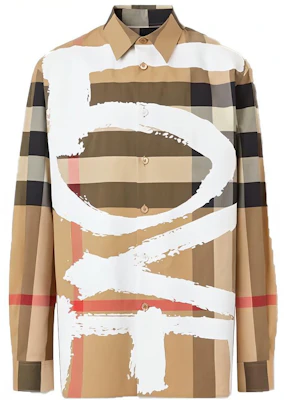 Camisa Burberry Clásica a Cuadros Stretch de Manga Larga en Beige Archive 80375281 Order Camisa Burberry Clásica a Cuadros Stretch de Manga Larga en Beige Archive 80375281
