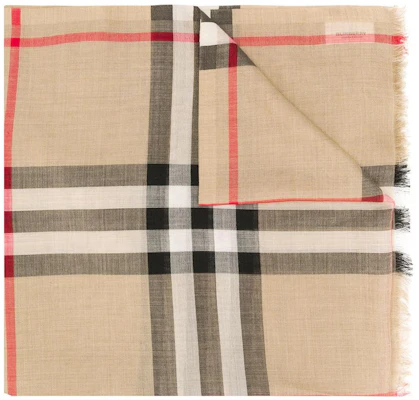 Burberry Classic Check Silk Wool Scarf 8018468 Buy Burberry Classic Check Silk Wool Scarf 8018468