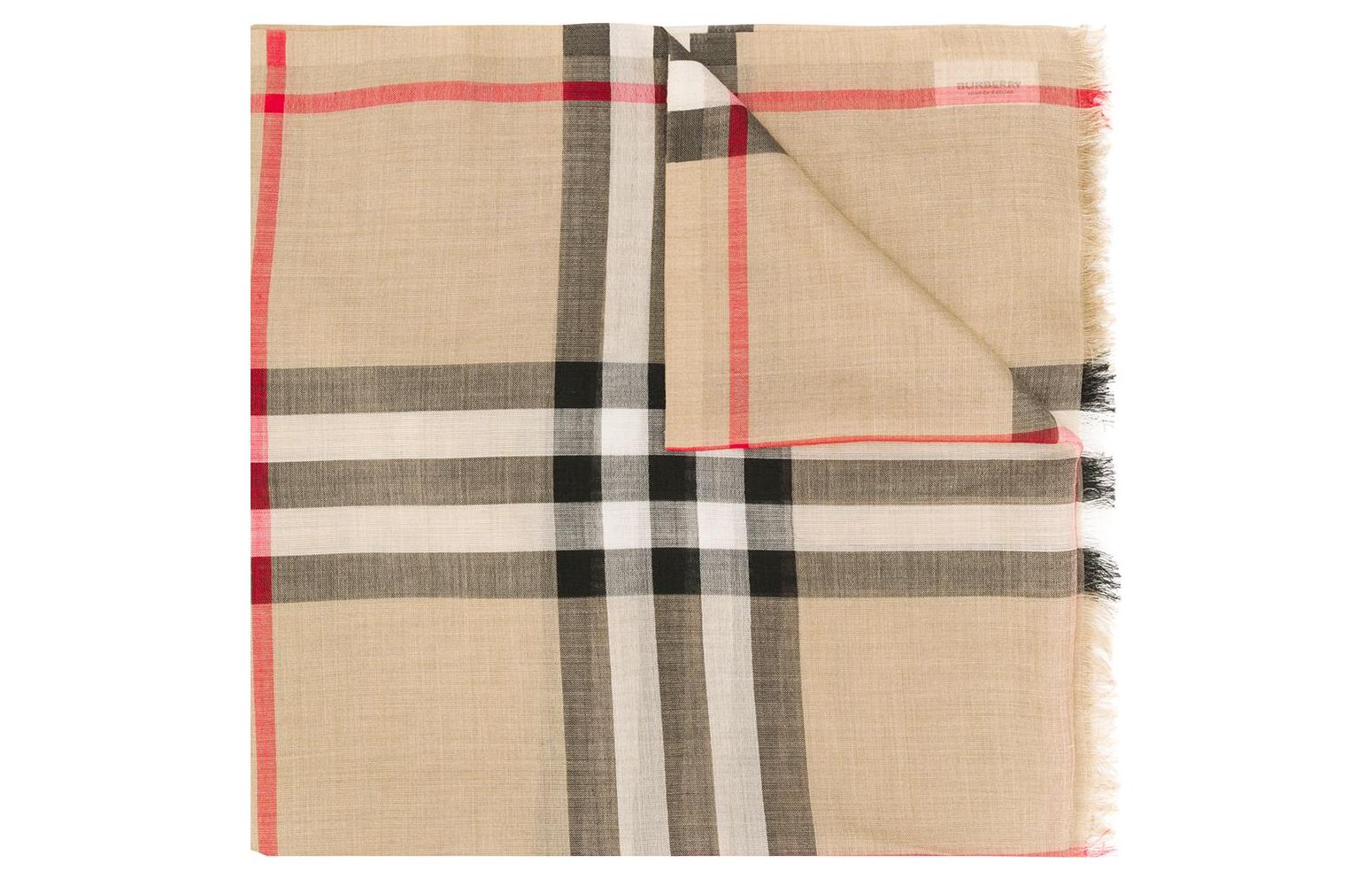Order Burberry Classic Check Silk Wool  Scarf 8018468