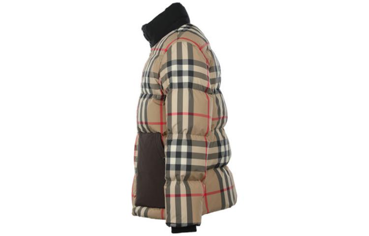 Burberry Classic Check Stand Collar Zip Down Jacket Archive Beige 80439211 圖 4