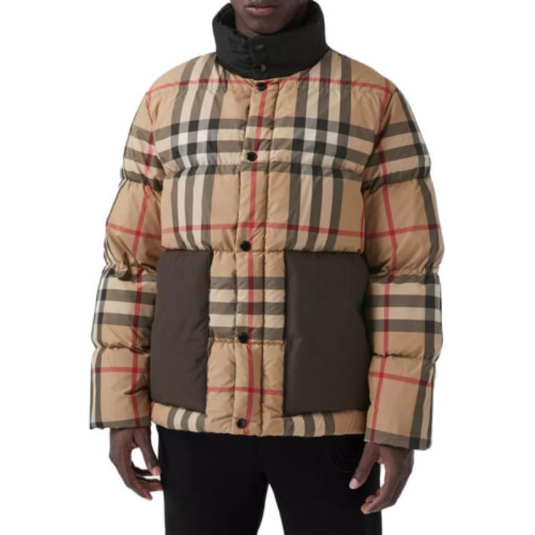 Burberry Classic Check Stand Collar Zip Down Jacket Archive Beige 80439211 圖 7