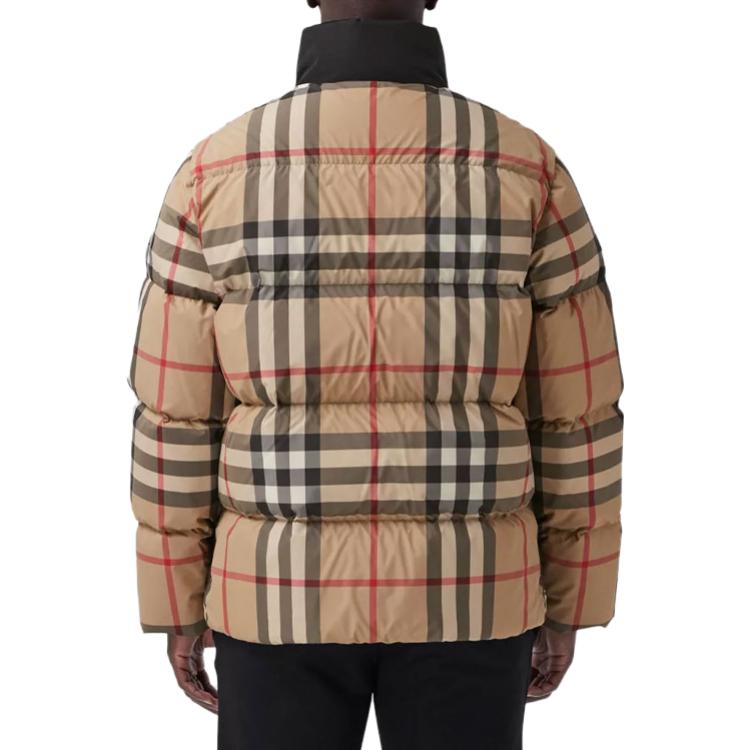Burberry Classic Check Stand Collar Zip Down Jacket Archive Beige 80439211 圖 8