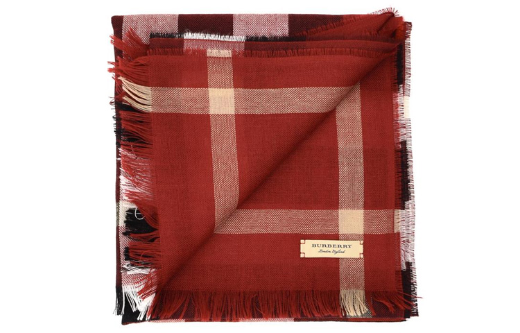 Burberry Classic Check Wool Scarf Unisex Couple Style 4043736 圖 3