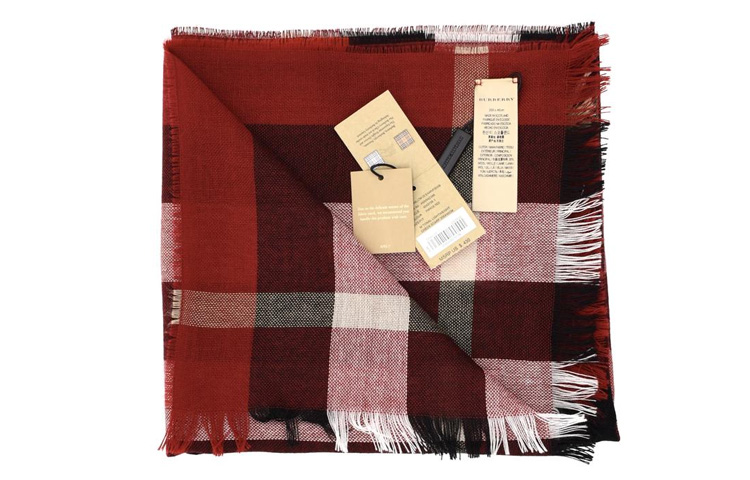 Burberry Classic Check Wool Scarf Unisex Couple Style 4043736 圖 4