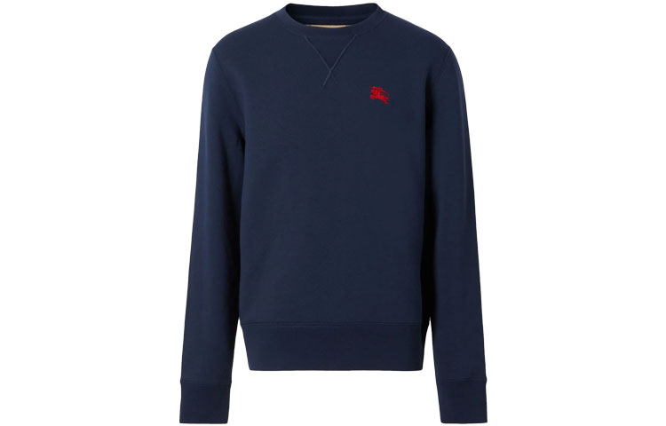 Burberry Classic Crewneck Sweatshirt in Dark Blue with Horse Design. 80362791 圖 2