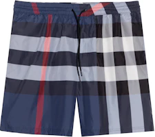 Burberry Classic Drawstring Checkered Navy Swim Shorts 80138791 Burberry Classic Drawstring Checkered Navy Swim Shorts 80138791