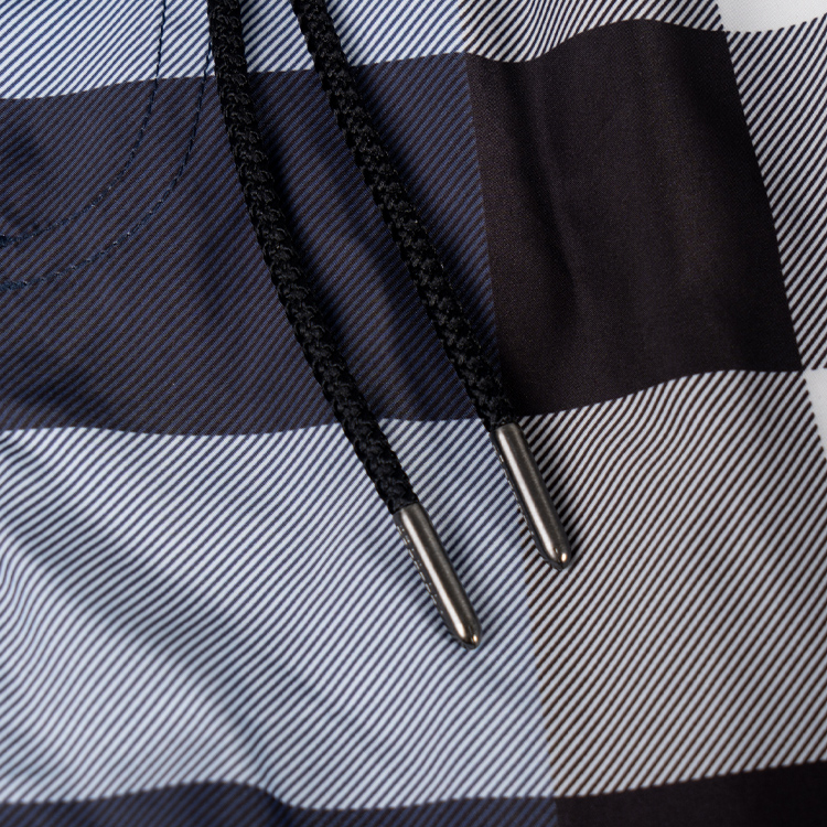 Sizing Burberry Classic Drawstring Checkered Navy Swim Shorts 80138791