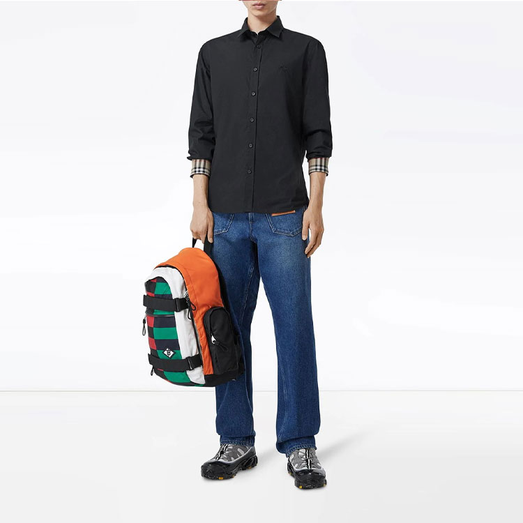 Purchase 버버리 클래식 말 로고 긴팔 셔츠 블랙 80245261