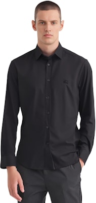 버버리 클래식 말 로고 긴팔 셔츠 블랙 80245261 Details for 버버리 클래식 말 로고 긴팔 셔츠 블랙 80245261