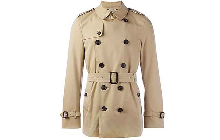 Burberry Classic Khaki Double-Breasted Belted Trench Coat 39066871 圖 2