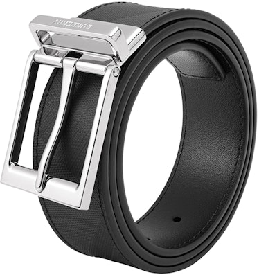 Burberry 經典金屬扣皮帶,3.5公分寬。 8040189 Shop Burberry 經典金屬扣皮帶,3.5公分寬。 8040189