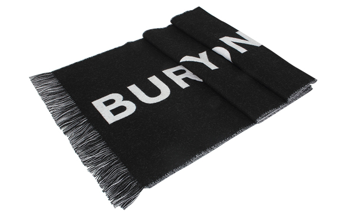 Burberry Classic Logo Fashion Trend Wool Scarf 80085081 圖 4