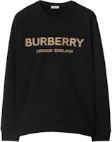 Burberry Classic Logo Loose Fit Crewneck Long Sleeve Sweatshirt Men Black 81124121 Burberry Classic Logo Loose Fit Crewneck Long Sleeve Sweatshirt Men Black 81124121