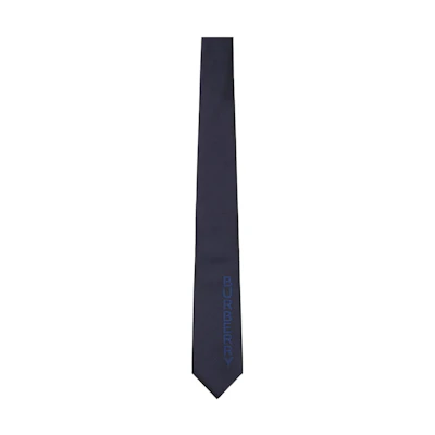 Burberry Classic Logo Plaid Print Tie for Men in Navy Blue. 80641761