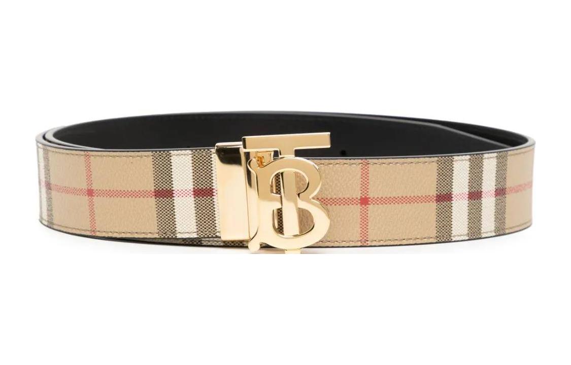 Burberry Classic Logo Reversible Leather Belt Brown  3.5CM Width 80702861