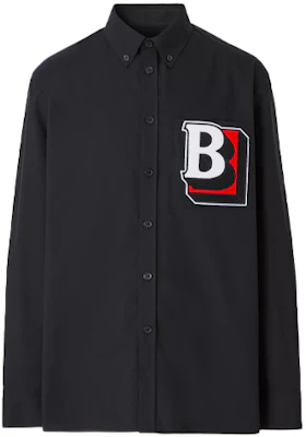 버버리 클래식 로고 섀도우 자수 긴팔 셔츠 블랙 80481181 Order 버버리 클래식 로고 섀도우 자수 긴팔 셔츠 블랙 80481181