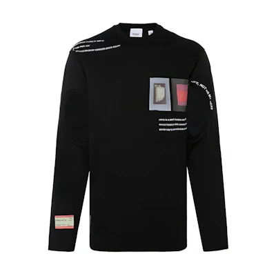 Burberry Classic Monogram Pullover Sweatshirt Black 4558661