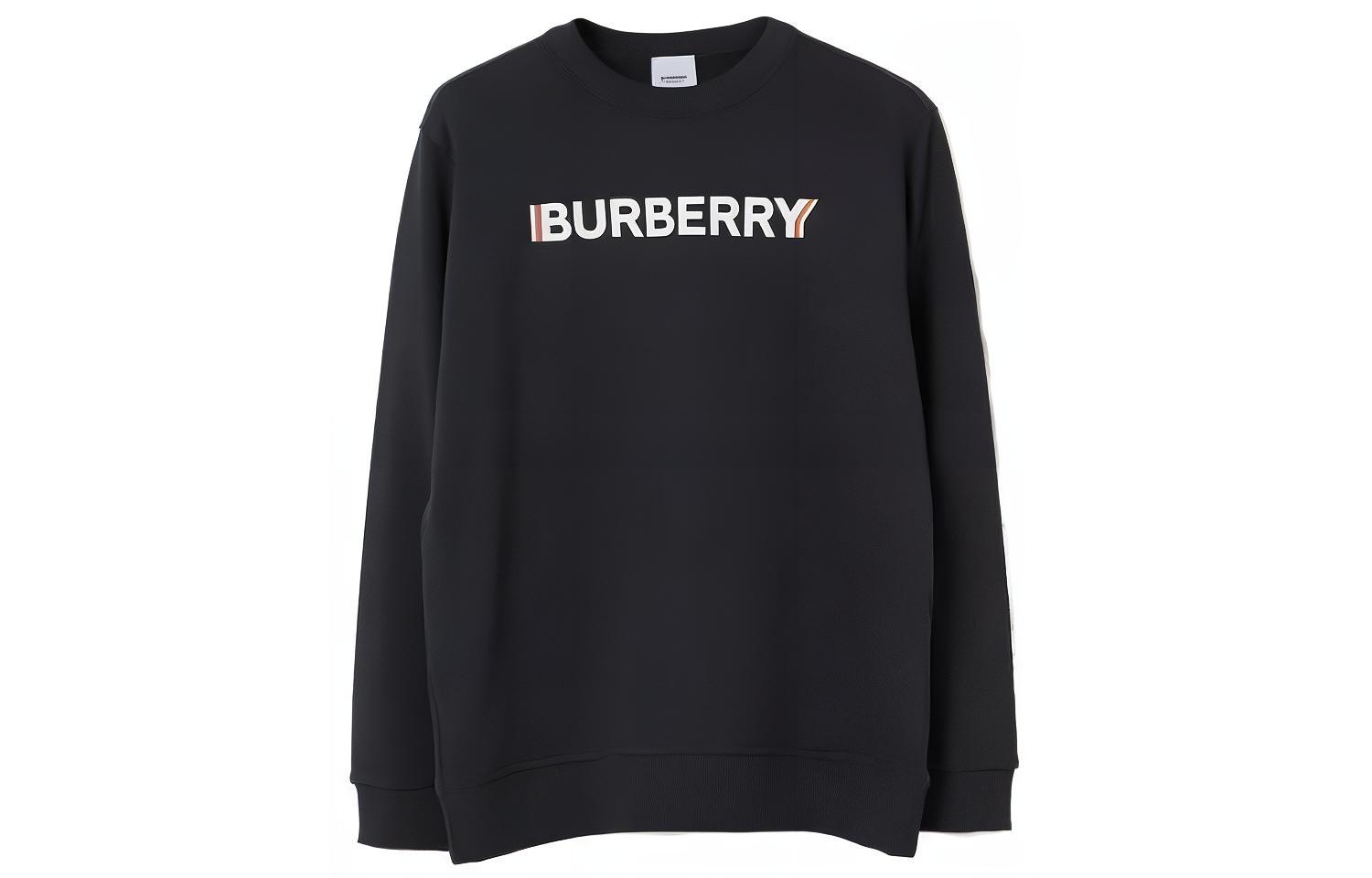 Buy Burberry Classic Multicolor Logo Print Crewneck Sweatshirt Navy Blue (). 80688061