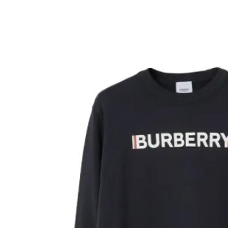 Lookbook Burberry Classic Multicolor Logo Print Crewneck Sweatshirt Navy Blue (). 80688061